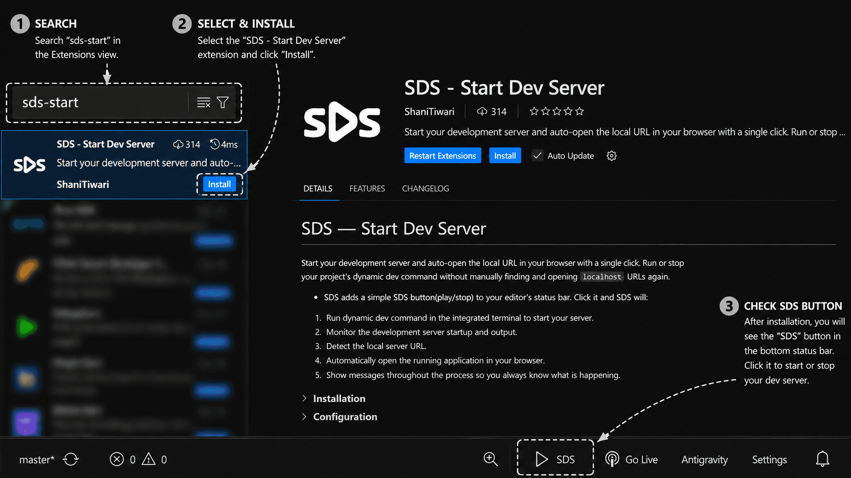 SDS extension Preview page image